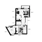 Vorschaubild: Grundriss der 3-Zimmer-Wohnung im Wohnpark Friedberg, Neuer Friedberg 28, 98527 Suhl