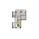 Vorschaubild: Grundriss der 3-Zimmer-Wohnung im Wohnpark Friedberg, Neuer Friedberg 10, 98527 Suhl