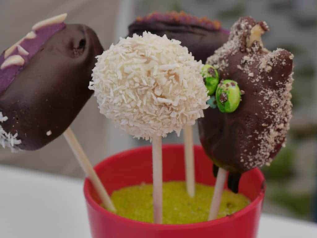 Cake-Pops auf dem Buffet im Friedbergtreff im Wohnpark Friedberg in Suhl